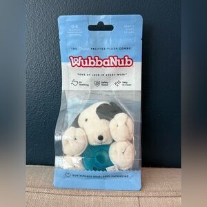 New WubbaNub Pacifier-Plush Combo Mackie Dog